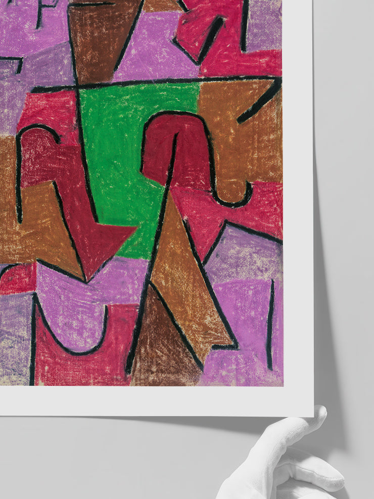 Paul Klee Indian Carpet - Art Print