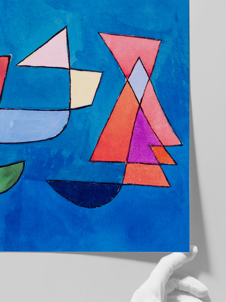 Paul Klee Sailing Boats - Art Print  Poster