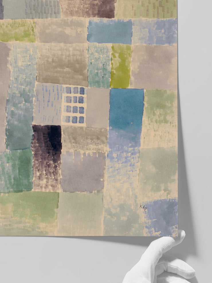 Klee First House of a Settlement - Art Print  Poster