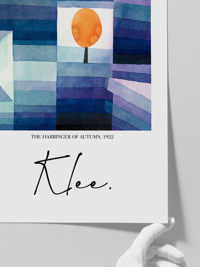 Klee The Harbinger Of Autumn - Art Print  Poster