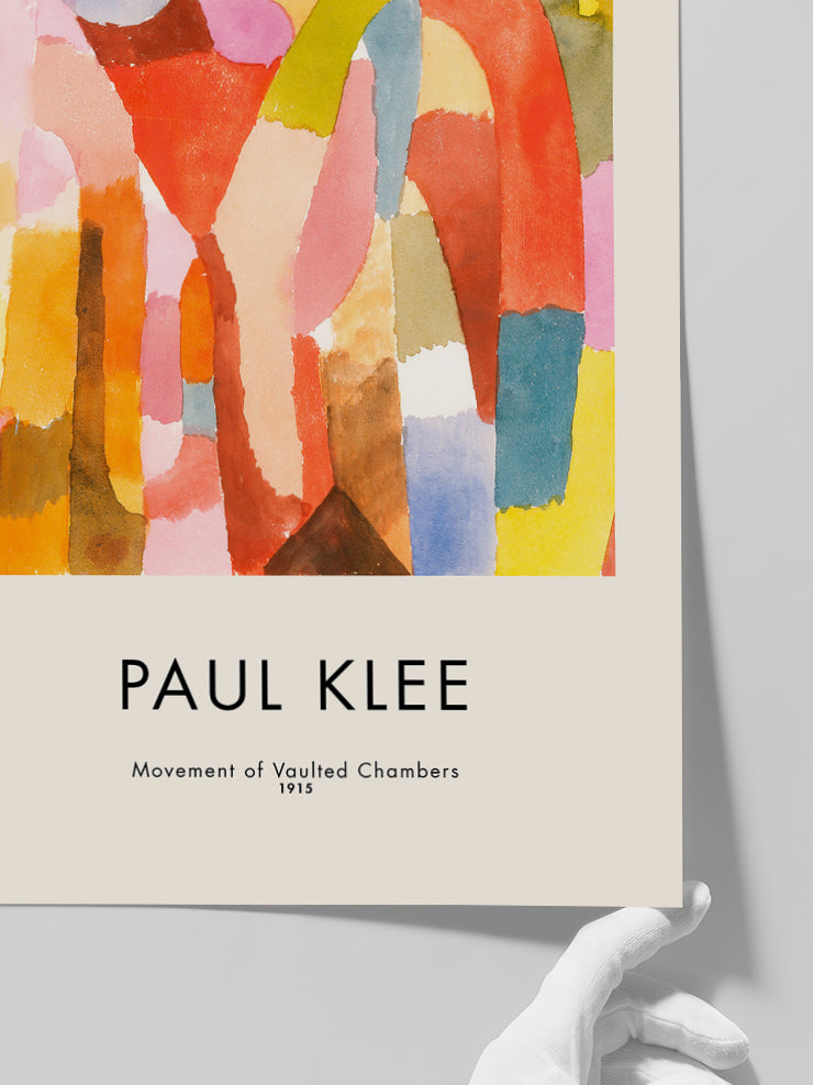 Klee Movement Of Vaulted Chambers - Art Print  Poster