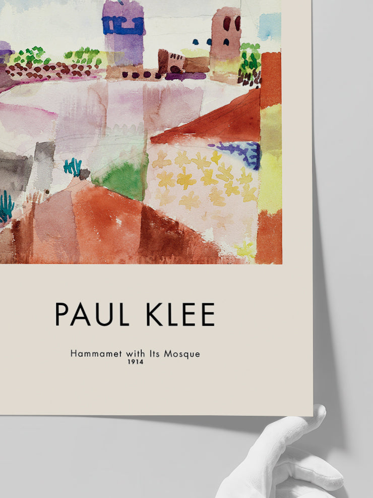 Klee Hammamet With Its Mosque - Art Print  Poster