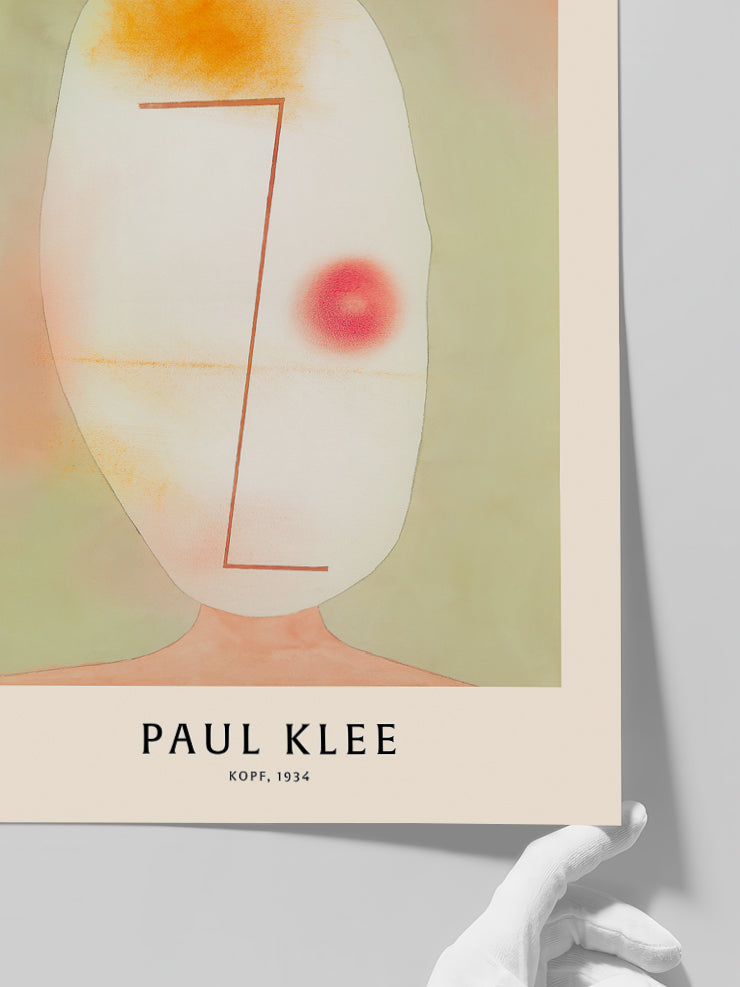 Paul Klee Head - Art Print  Poster