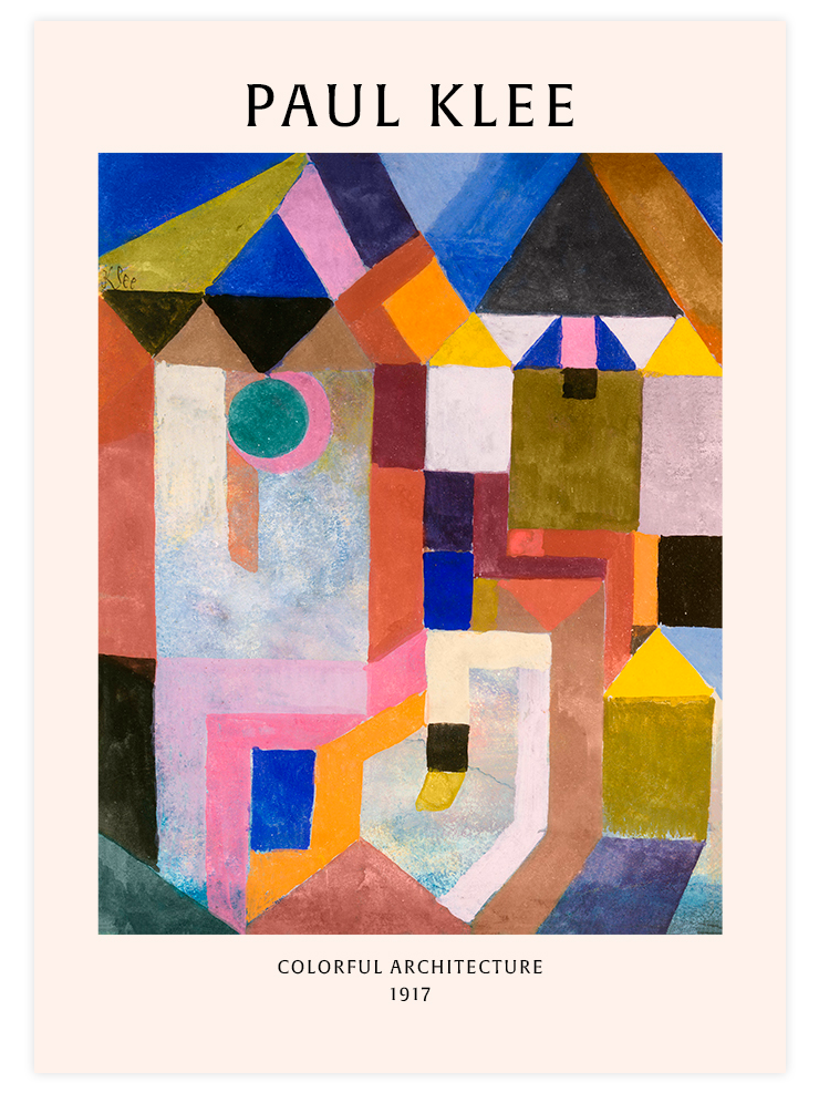 Paul Klee Colorful Architecture - Poster Seti Duo