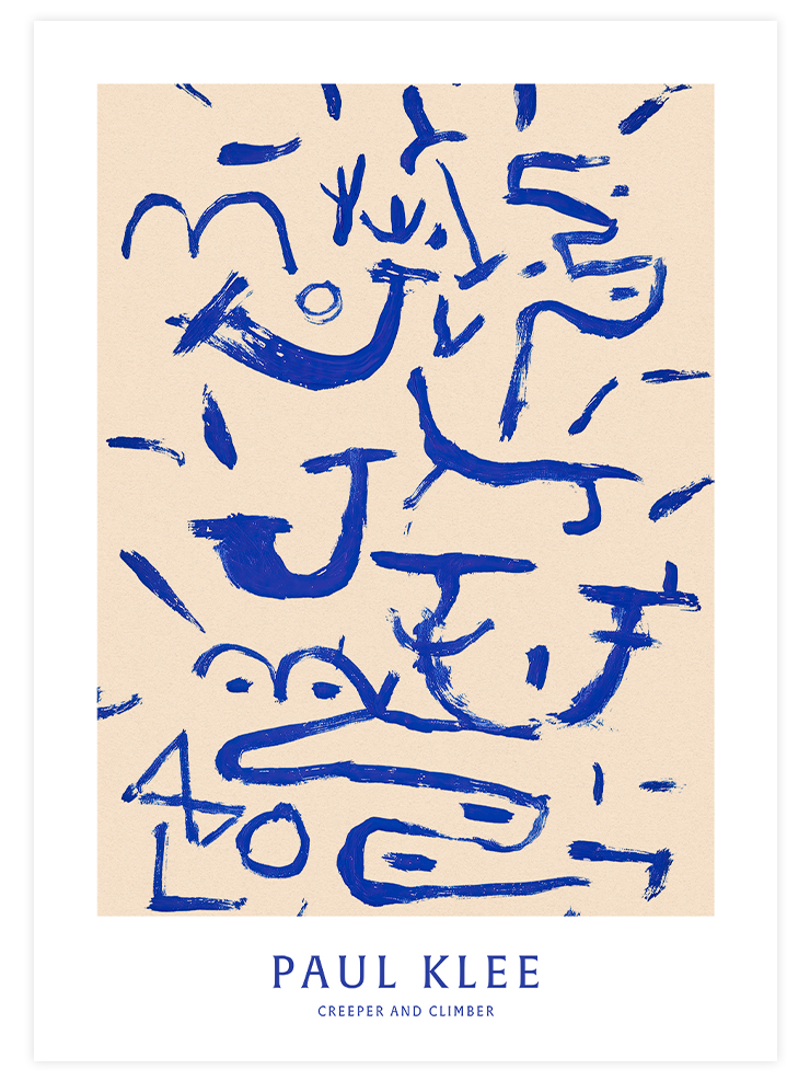 Paul Klee Creeper and Climber - Art Print