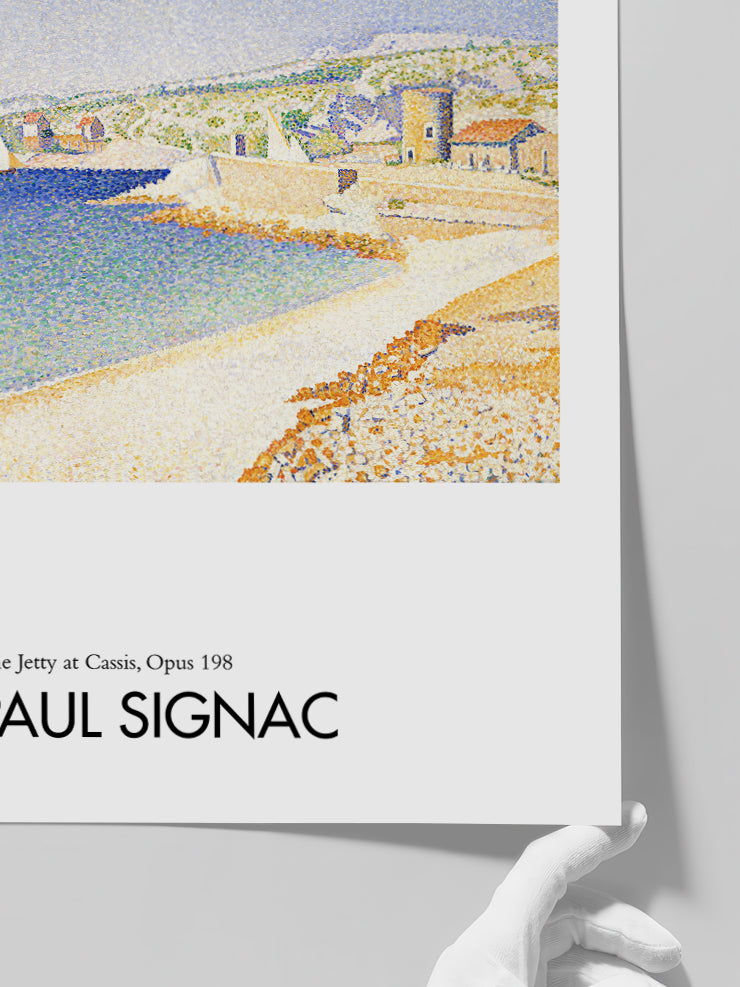 Paul Signac The Jetty At Cassis - Art Print  Poster