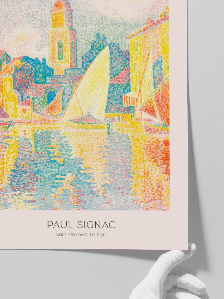 Paul Signac Saint-Tropez, le Port - Art Print  Poster