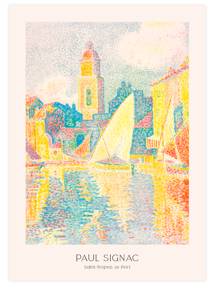 Paul Signac Saint-Tropez, le Port - Art Print