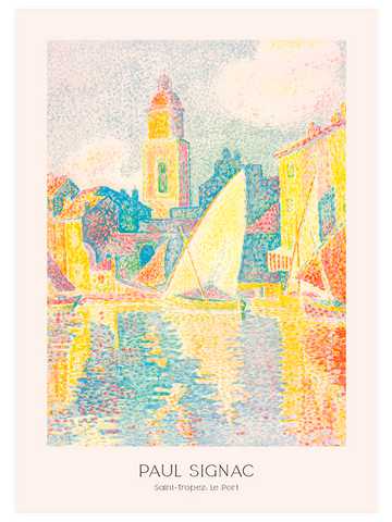 Paul Signac Saint-Tropez, le Port - Art Print