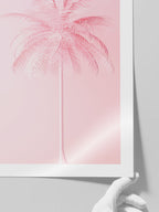 Pembe Palmiye - Art Print