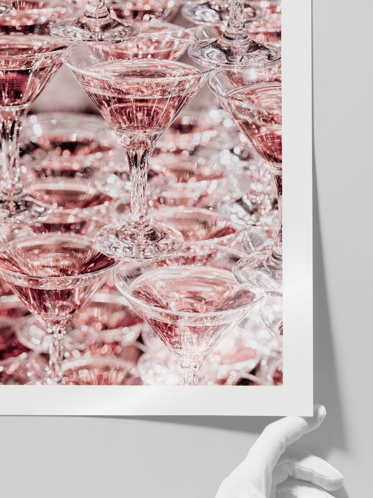 Pink Cocktail - Art Print  Poster