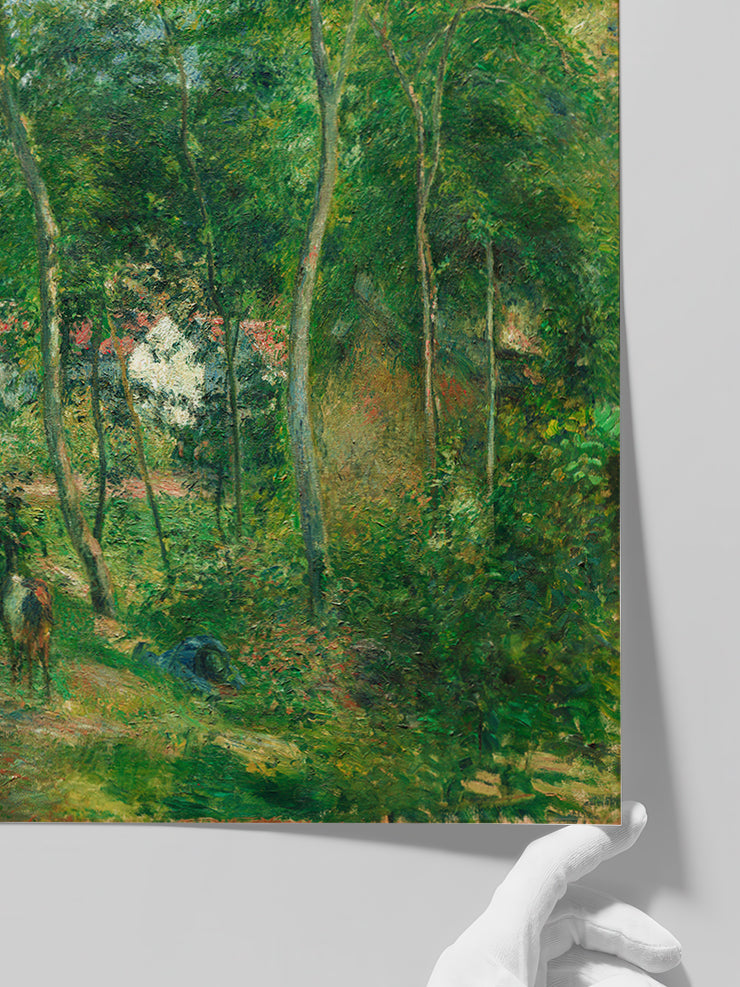 Pissarro Edge of the Woods - Art Print  Poster