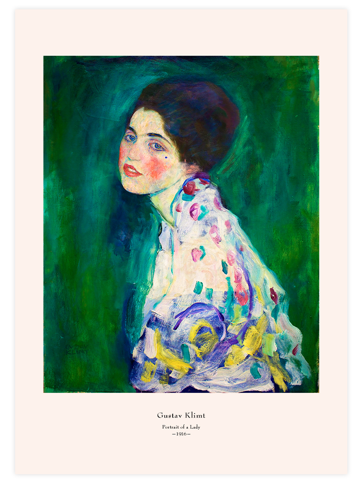 Klimt Bir Kadın Portresi - Art Print Ürün ana görseli