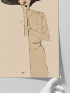 Egon Schiele Portrait of a Woman - Art Print