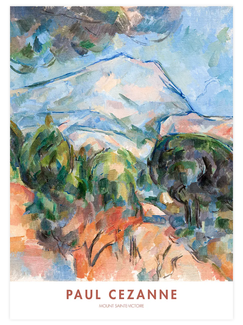 Cezanne Mont Sainte-Victoire - Art Print Ünlü Ressamlar Poster