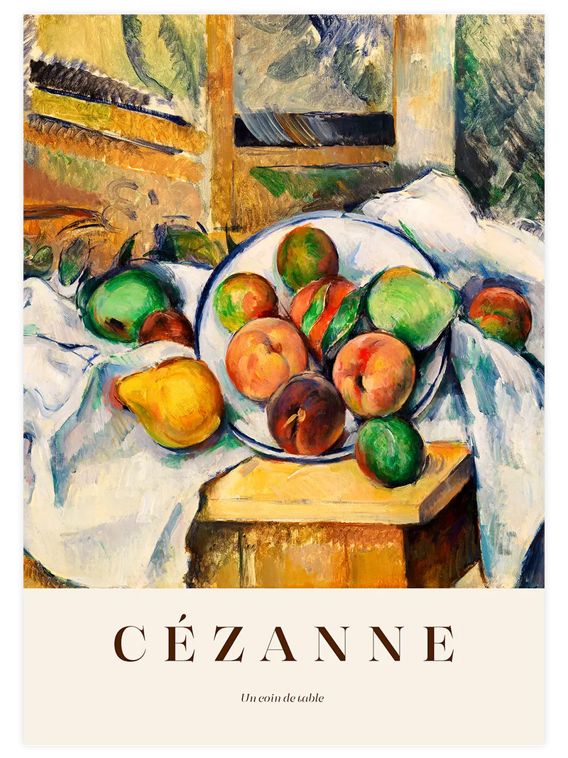 Cezanne A Table Corner - Art Print Ünlü Ressamlar Poster