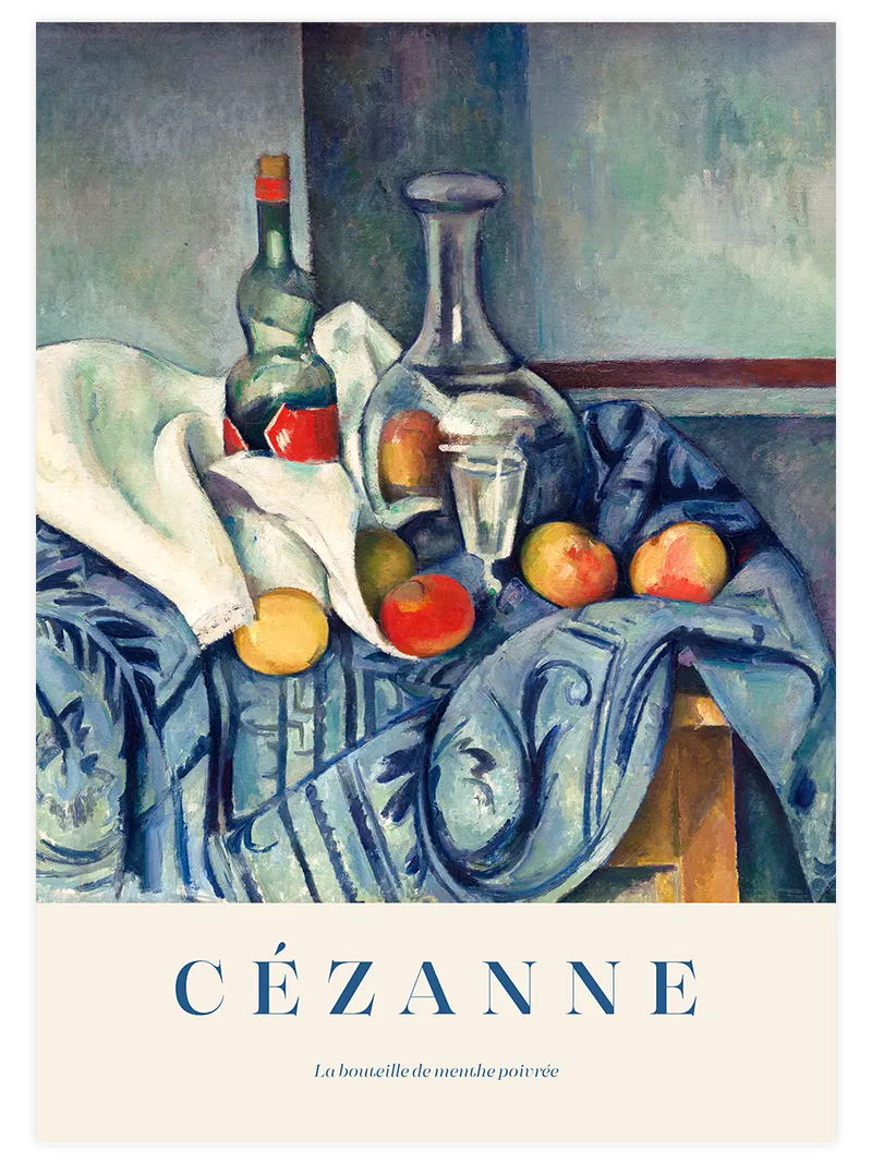 Cezanne The Peppermint Bottle - Art Print Ünlü Ressamlar Poster