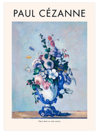 Cezanne Flowers In A Rococo Vase - Art Print