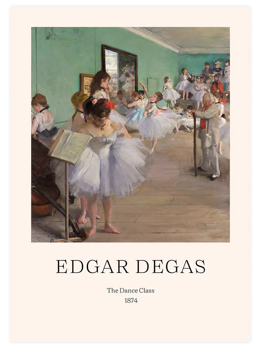 Degas vintage ART poster【踊り子】 Edgar Degas The Dance Class | Sanat Posteri