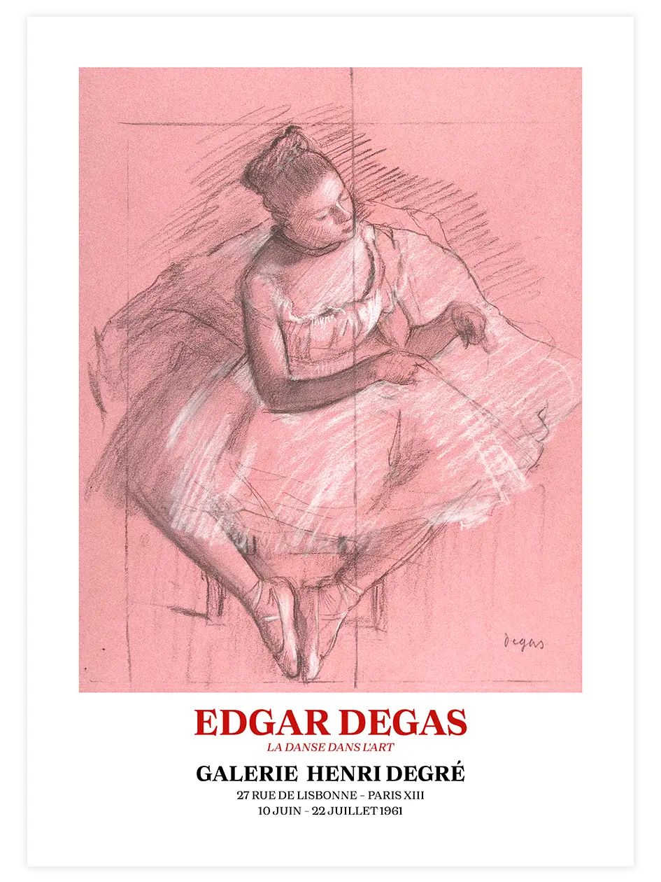 Edgar Degas Afiş N4 - Art Print Ünlü Ressamlar Poster