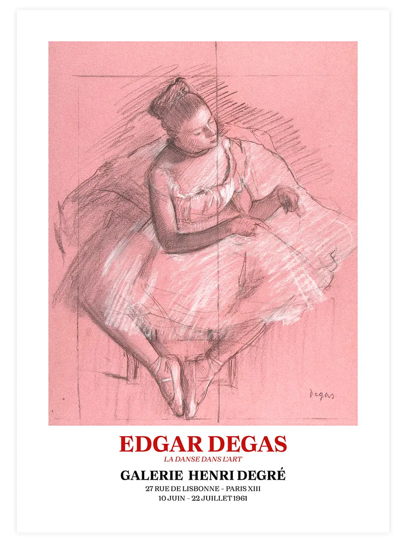 Edgar Degas Afiş N4 - Art Print Ünlü Ressamlar Poster