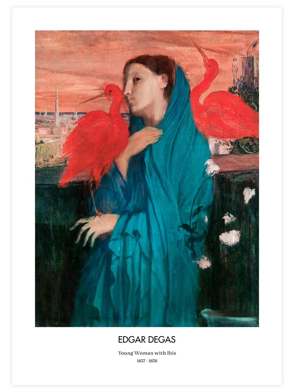 Edgar Degas Young Woman With Ibis - Art Print Ünlü Ressamlar Poster