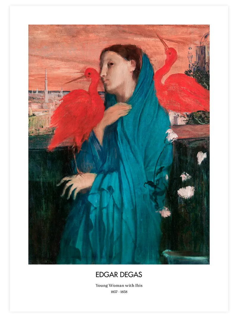 Edgar Degas Young Woman With Ibis - Art Print Ünlü Ressamlar Poster