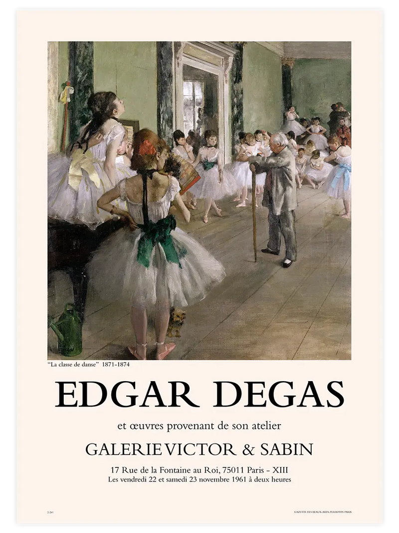 Edgar Degas Afiş N3 - Art Print Ünlü Ressamlar Poster