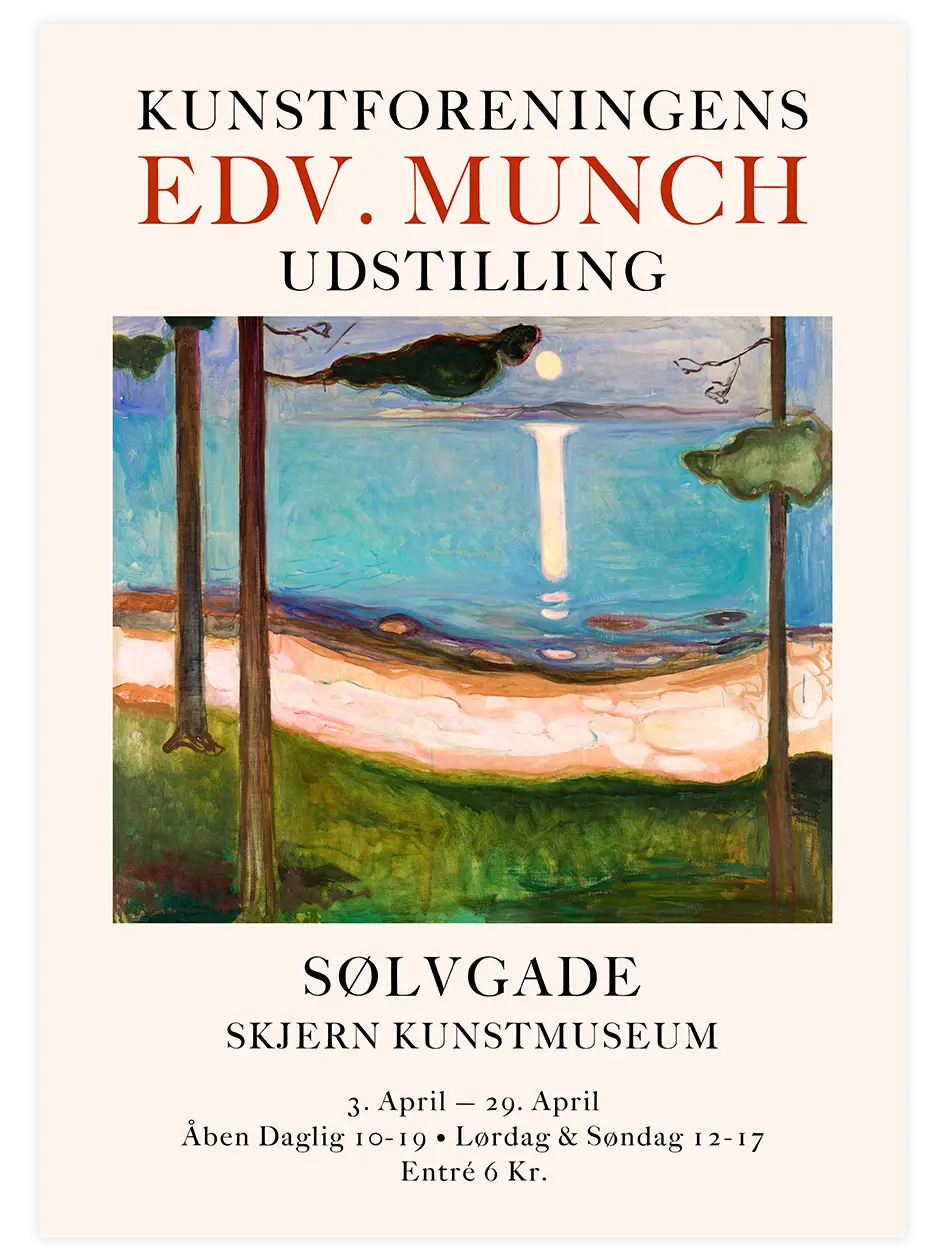 Edvard Munch Afiş N5 - Art Print Ünlü Ressamlar Poster