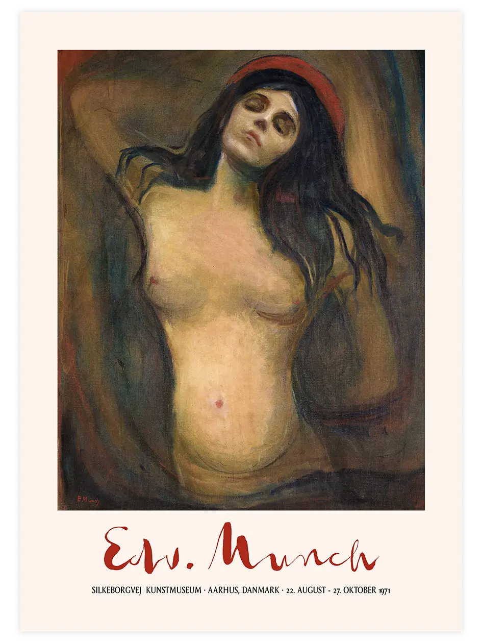 Edvard Munch Afiş N2 - Art Print Ünlü Ressamlar Poster