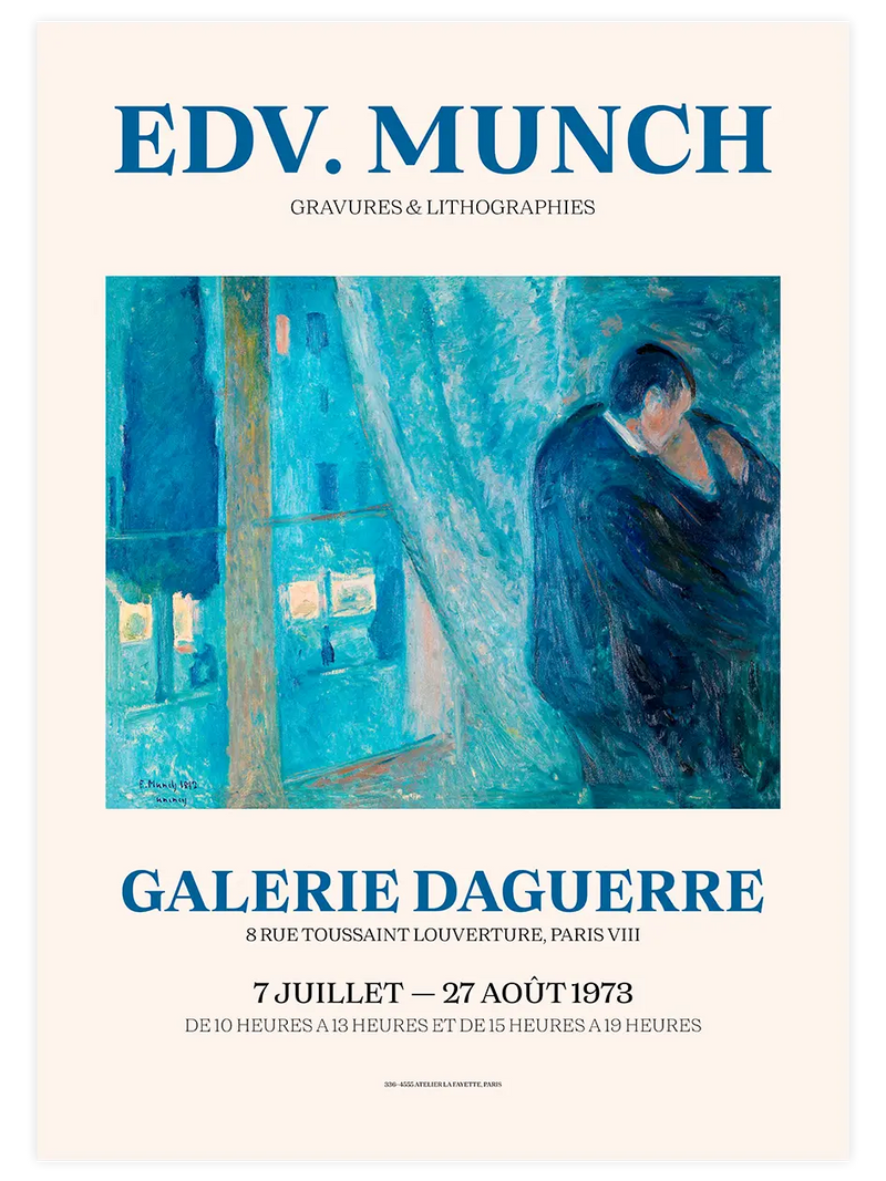 Edvard Munch Afiş N4 - Art Print Ünlü Ressamlar Poster
