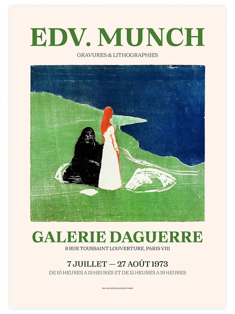 Edvard Munch Afiş N3 - Art Print Ünlü Ressamlar Poster