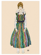 Egon Schiele Portrait of Edith (The Artist's Wife) - Art Print