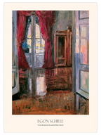 Egon Schiele View into the Apartment of Leopold and Marie Czihaczek - Art Print