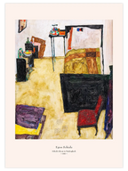 Egon Schiele Schiele’s Room at Neulengbach - Art Print