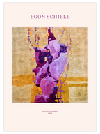 Egon Schiele Stylised Flowers - Art Print