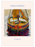 Egon Schiele Triestiner Fischerboot - Art Print