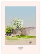 Egon Schiele Ağaçlı Bahçe - Art Print