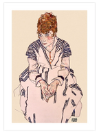 Egon Schiele Portrait of Adele Harms - Art Print