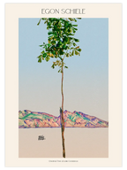 Egon Schiele Chestnut Tree at Lake Constance - Art Print