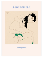 Egon Schiele Reclining Nude Girl - Art Print