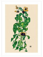 Egon Schiele Sunflowers - Art Print