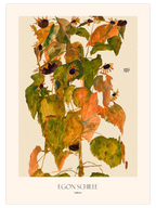 Egon Schiele Sunflowers - Art Print