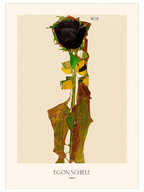 Egon Schiele Sunflower - Art Print