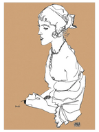 Egon Schiele Poldi - Art Print