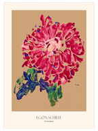 Egon Schiele Red Chrysanthemum - Art Print
