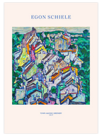Egon Schiele Town Among Greenery - Art Print