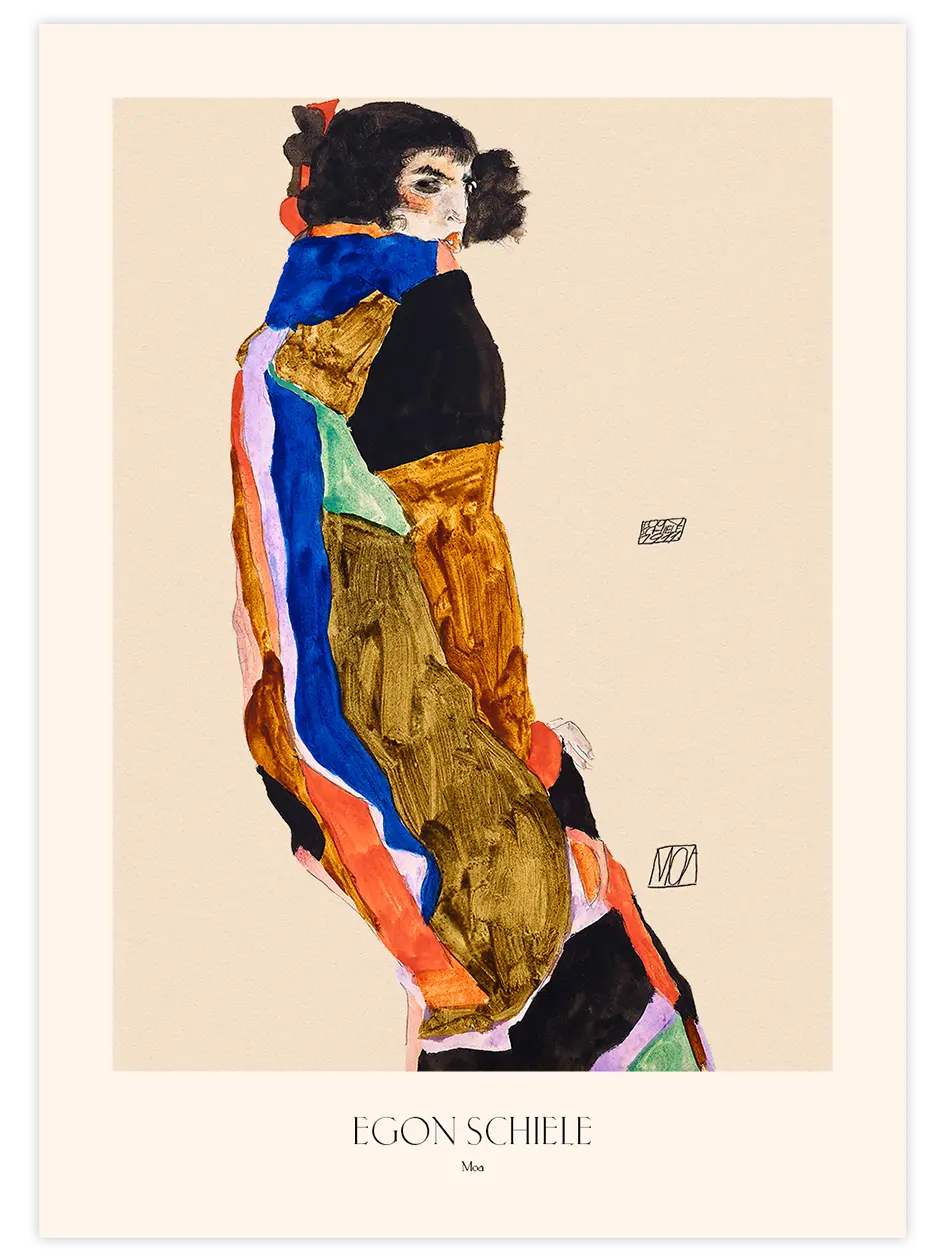 Egon Schiele Moa - Art Print