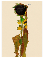 Egon Schiele Ayçiçeği - Art Print