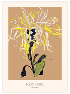 Egon Schiele Yellow Chrysanthemum - Art Print